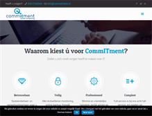 Tablet Screenshot of commitment.nl